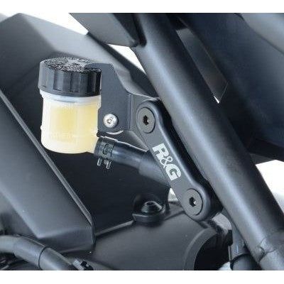 Load image into Gallery viewer, R&G Racing Black Footrest Delete Blanking Plate Kit For 2014-2015 Yamaha FZ09