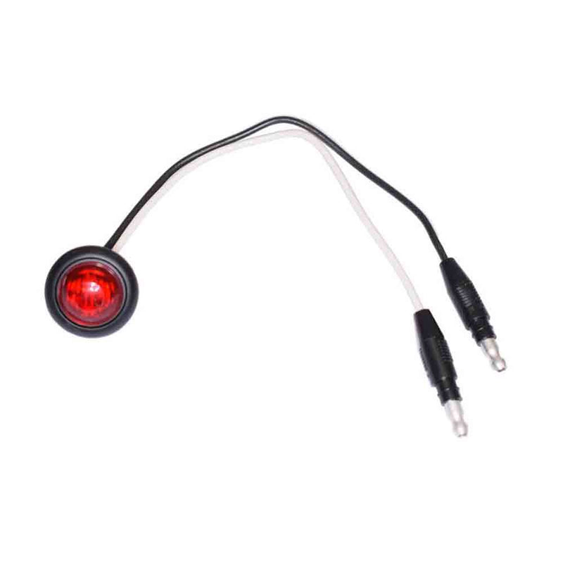 Load image into Gallery viewer, Red Round Clearance/Marker Light with Two .180 bullet Connectors