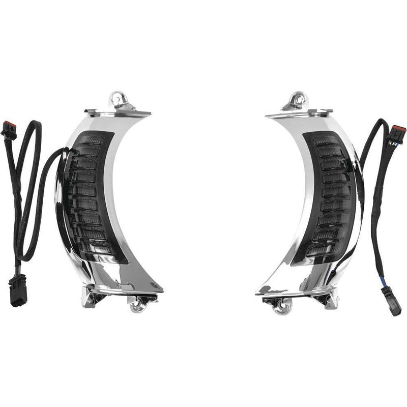 Load image into Gallery viewer, Letric Lighting Fairing Vent Switchback Turn Signals Chrome