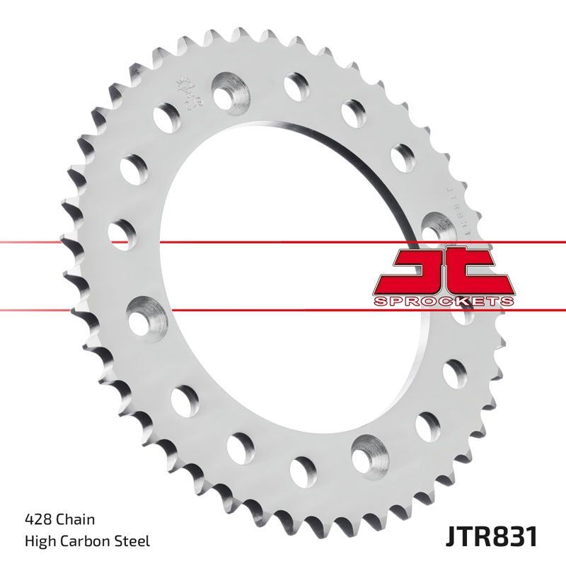 Load image into Gallery viewer, JT Sprockets Rear Steel Sprocket 46 Tooth 46T 428 Chain JTR831.46