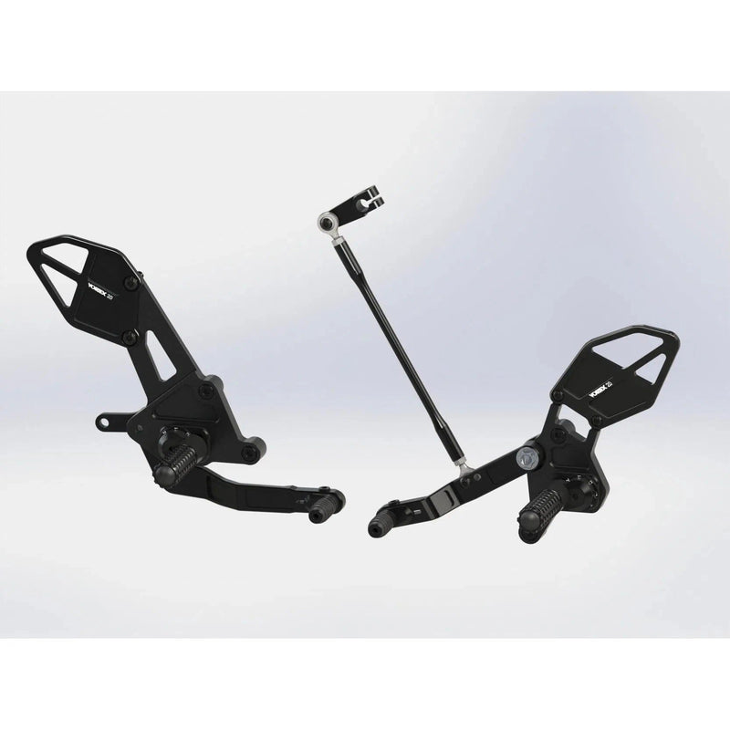 Load image into Gallery viewer, Vortex Racing Adjustable Rear Set Black - RS651K