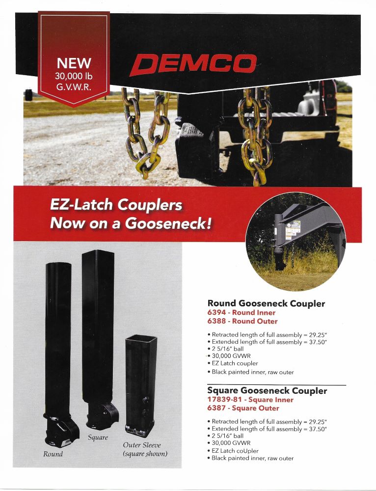 Load image into Gallery viewer, EZ-Latch 30,000 lb. Round Inner Gooseneck Coupler Assembly - 2-5/16" Ball (DM73KV)