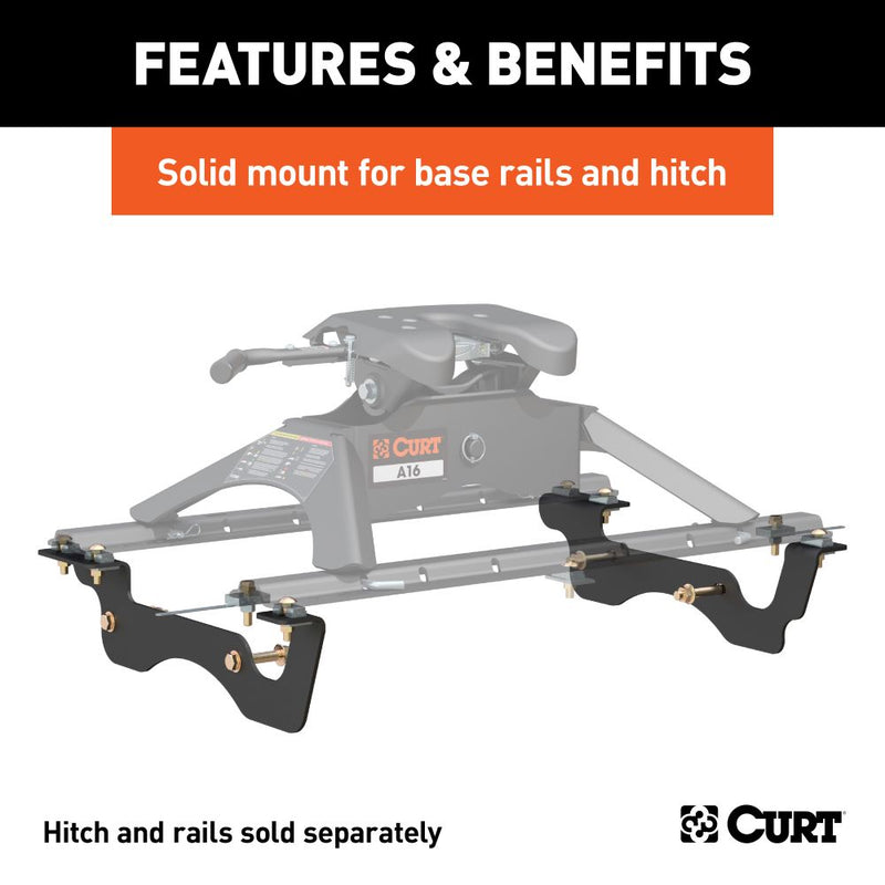 Load image into Gallery viewer, Custom 5th Wheel Standard Rail Style Frame Brackets fits Select Ford F-250SD, F-350SD and F-450SD Pickup (no Cab & Chassis models)