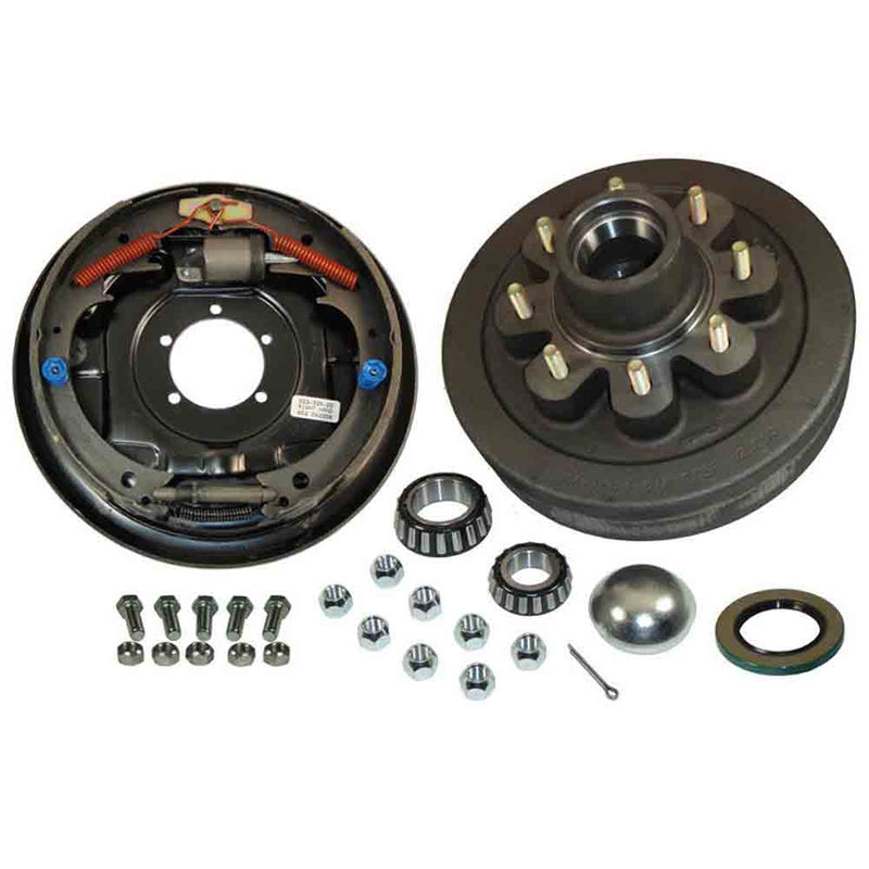 Load image into Gallery viewer, 8-Bolt on 6-1/2 Inch Bolt Circle - 12 Inch Hub/Drum With Hydraulic Brake Assembly - Passenger Side