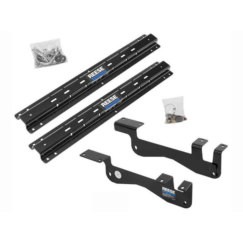 Load image into Gallery viewer, Reese J2638 Compliant Fifth Wheel Hitch Mounting System Custom Install Kit, Outboard Style (48" Rails) (Will not fit Raptor or models with Ride Height Sensors)