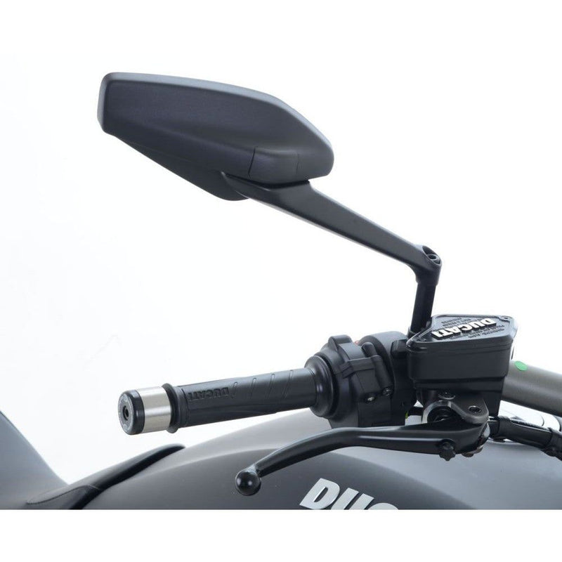 Load image into Gallery viewer, R&G Racing Black Mirror Risers For 2011-2018 Ducati Diavel