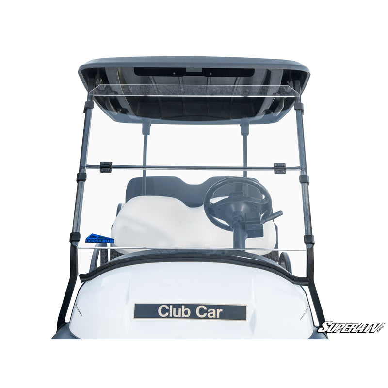 Load image into Gallery viewer, SuperATV Corsa Blue Club Car Precedent Scratch-Resistant Flip Down Windshield FDWS-CC-PRE-70