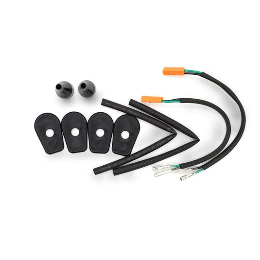 R&G Racing Black Rear Indicator Adapter Kit For 2020-2024 Kawasaki Ninja ZX-25R