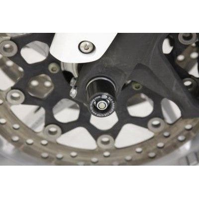 Load image into Gallery viewer, R&G Racing Black Fork Protectors For 2010-2016 Honda VFR1200F ABS FP0096BK