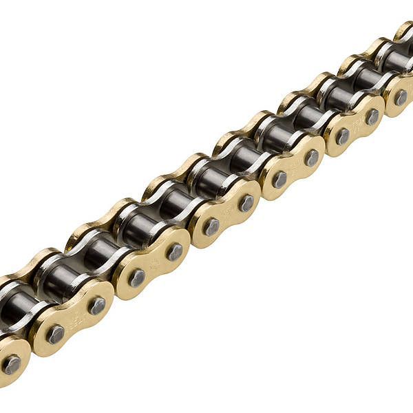 Load image into Gallery viewer, JT Sprockets HDS Super Heavy Duty Gold And Black Spring/Clip Link Chain 520-102