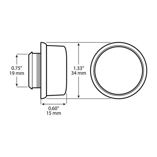 Red LumenX LED Clearance Light