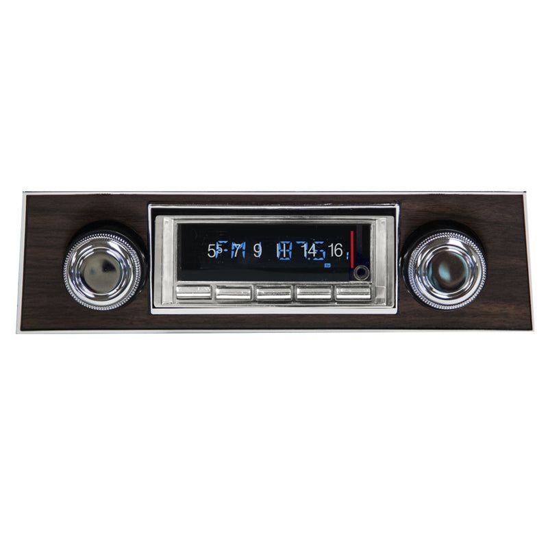 Load image into Gallery viewer, Custom Autosound 1967 Firebird 740 Premium Bluetooth Classic Car Stereo With Walnut Bezel