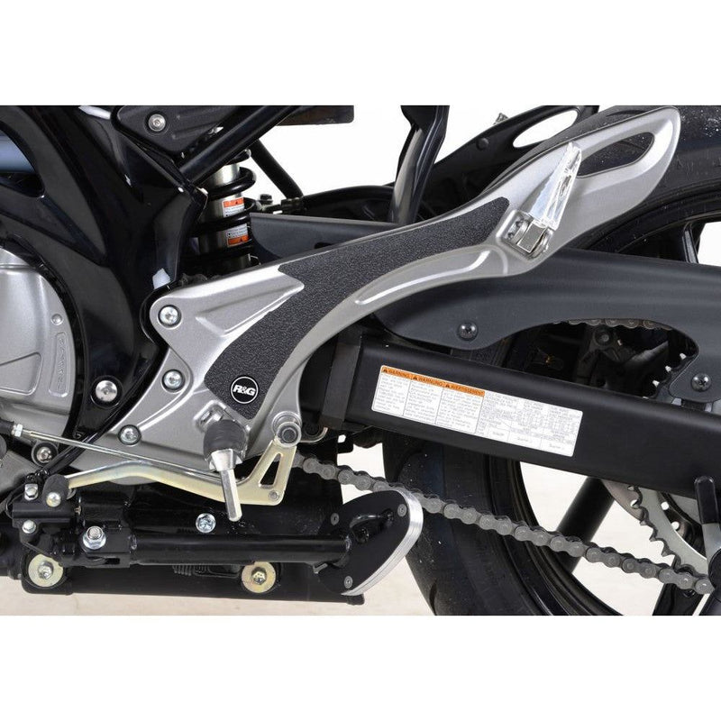 Load image into Gallery viewer, R&G Racing Black Boot Guard Kit For 2016-2017 Suzuki SFV650 Gladius EZBG706BL