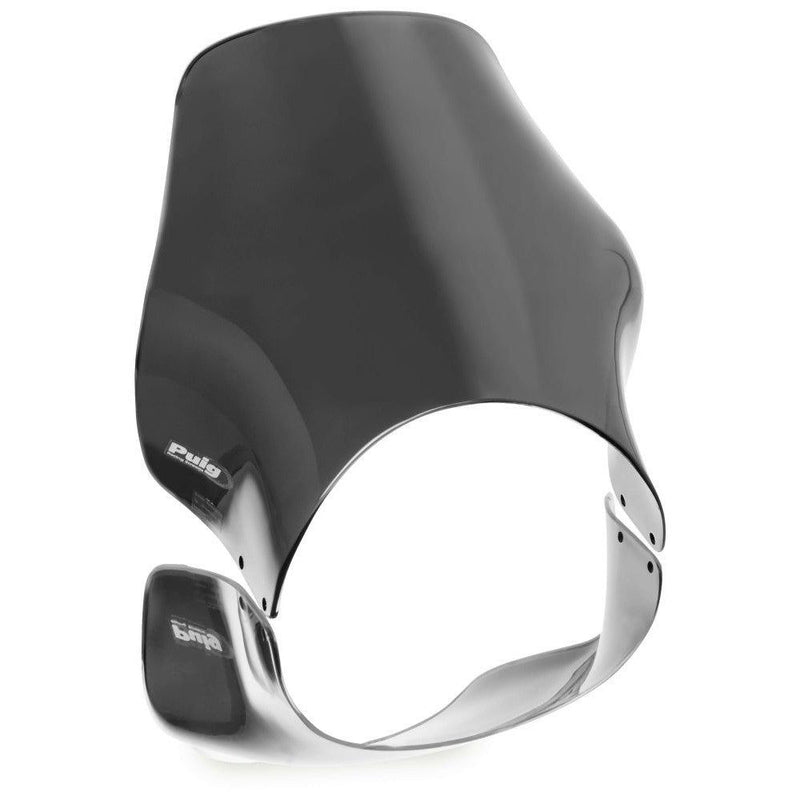 Load image into Gallery viewer, Puig Universal Modelo Naked Windshield Dark Smoke 8" - 0869F