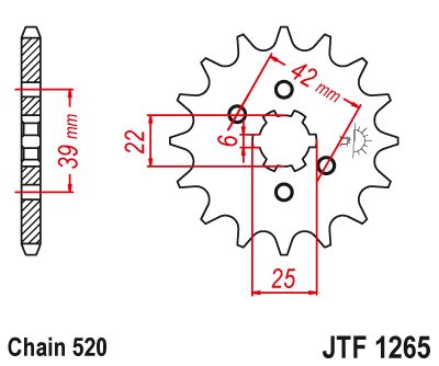 Load image into Gallery viewer, JT Sprockets Front Steel Countershaft Sprocket 15 Tooth 15T 520 Chain