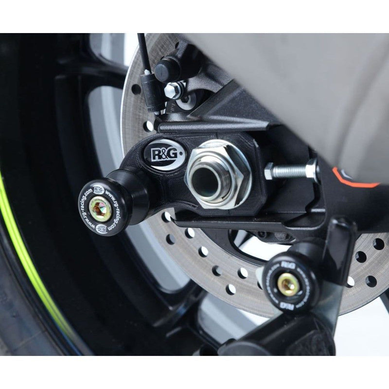 Load image into Gallery viewer, R&G Racing Black Cotton Reels Offset For 2017-2018 Suzuki GSXR1000