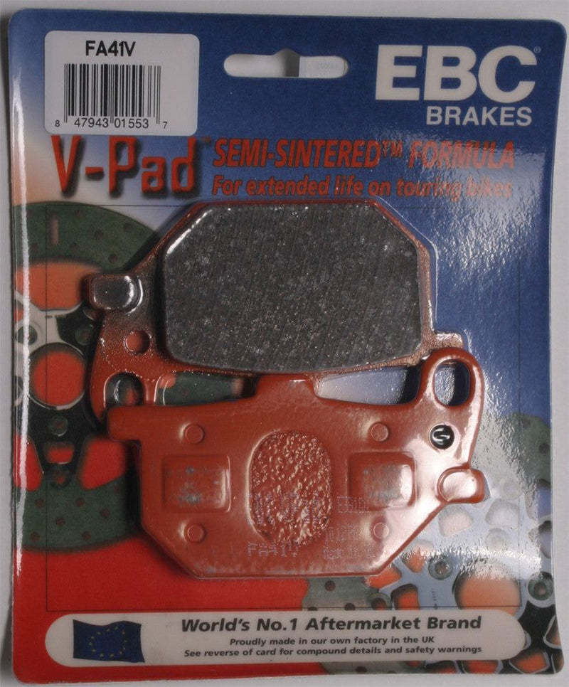 Load image into Gallery viewer, EBC 1 Pair V-Pad Semi-Sintered Touring Brake Pads MPN FA41V