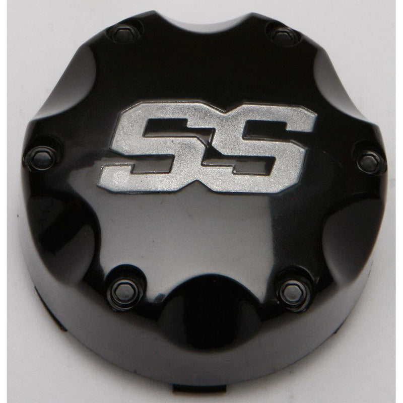 Load image into Gallery viewer, ITP Cast Aluminum Wheel Center Cap Black 4/110 4/115 B110SS