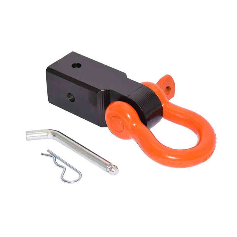 Load image into Gallery viewer, Rigid Hitch (TSM-33-D) Shackle Mount for 3 Inch Ford OEM Receivers - 24,000 lbs. Working Load Limit - Made in USA