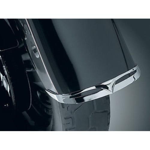 Load image into Gallery viewer, KURYAKYN CHROME FRONT FENDER TIP FOR 1990-2017 HARLEY FLSTF/B FAT BOYS EACH 9013