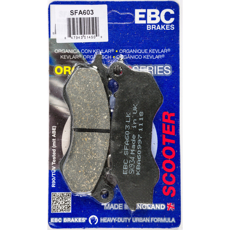 Load image into Gallery viewer, EBC 1 Pair Premium SFA Organic OE Replacement Brake Pads For Honda WW150 2009-2015