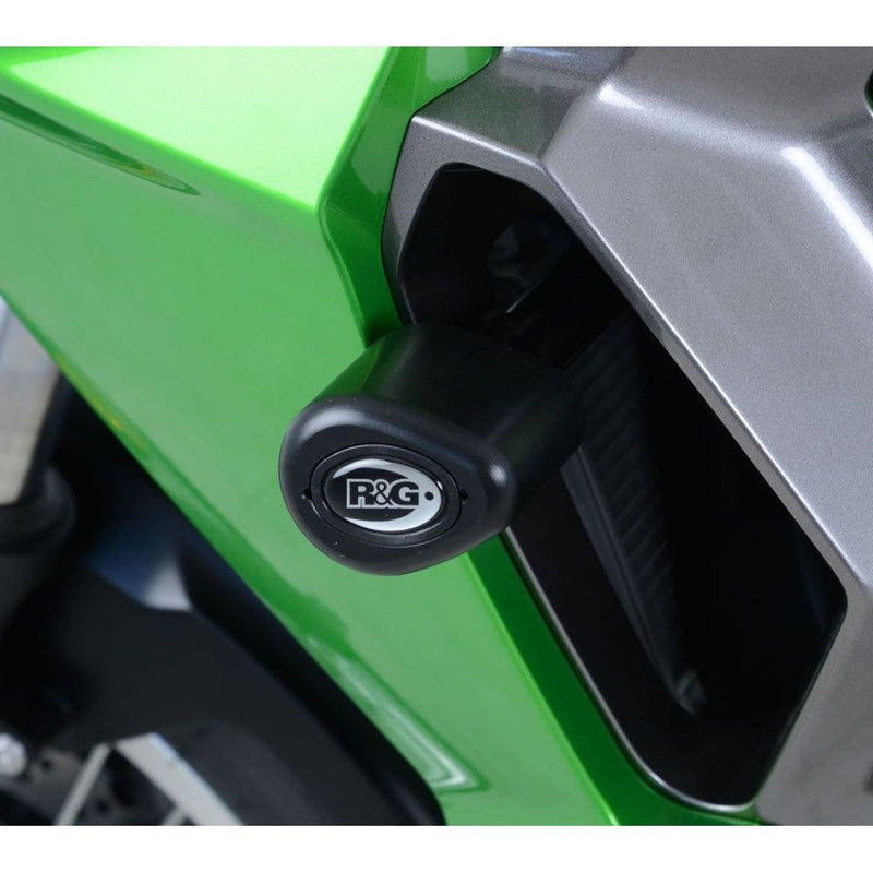 Load image into Gallery viewer, R&G Racing Black Aero Style Crash Protection Bobbins For 2017-2019 Kawasaki Versys-X 250