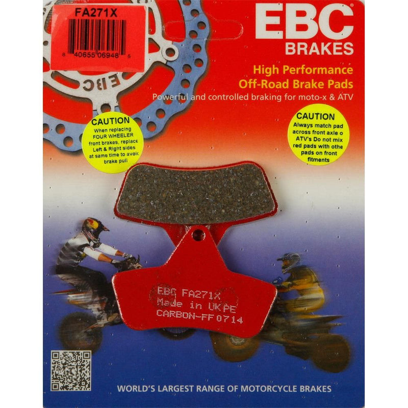 Load image into Gallery viewer, EBC 1 Pair Performance X-Series Carbon Brake Pads MPN FA271X