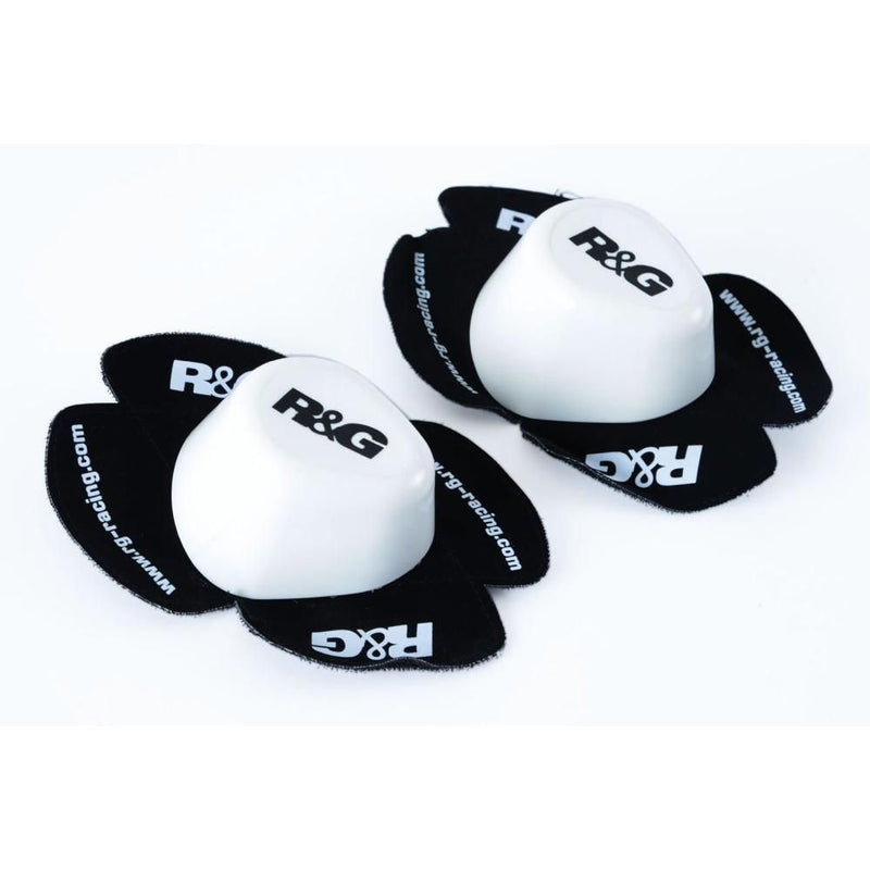 Load image into Gallery viewer, R&G Racing White Aero Wet Knee Sliders Set AKS0002WH