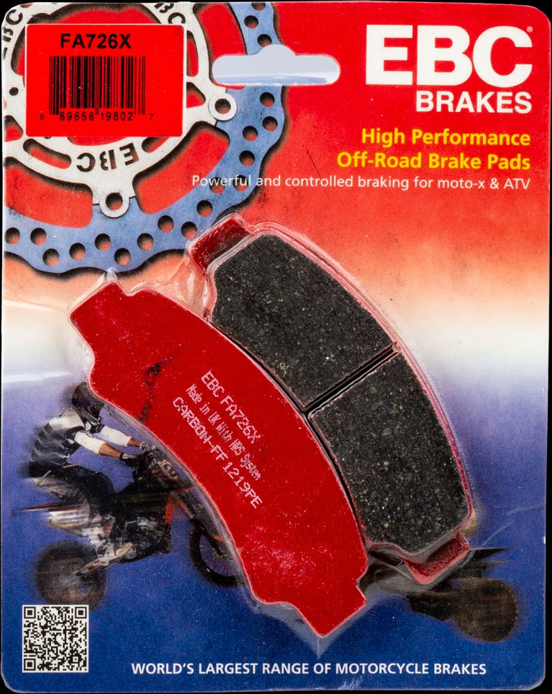 Load image into Gallery viewer, EBC 1 Pair Performance X-Series Carbon Brake Pads MPN FA726X