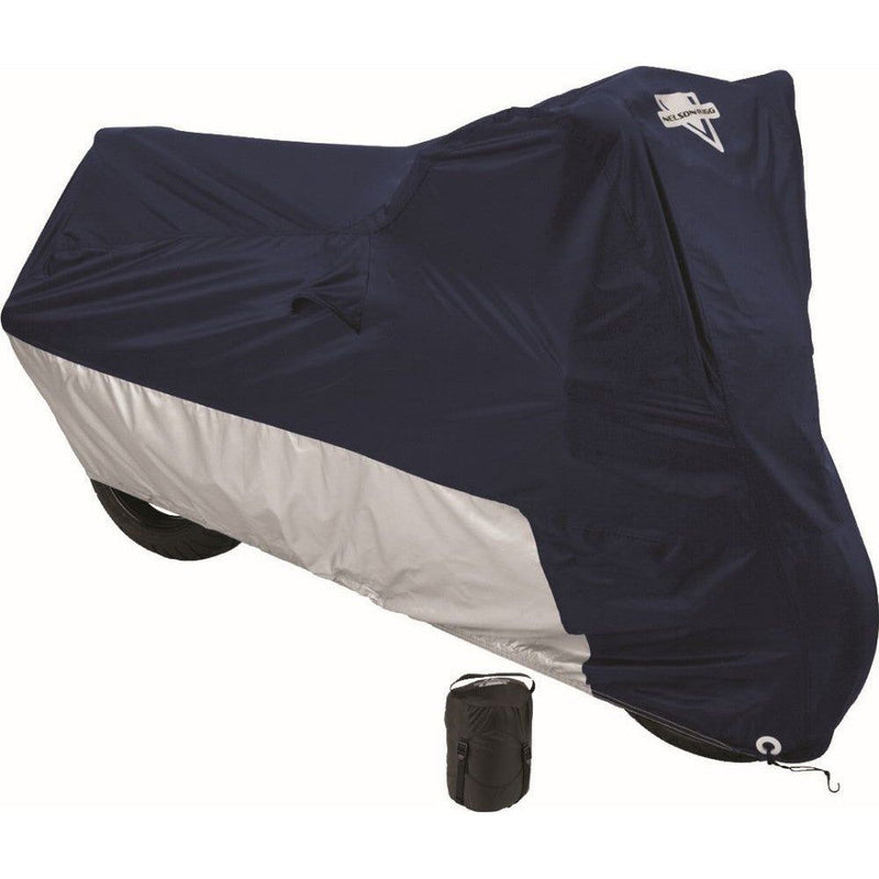 Load image into Gallery viewer, Nelson Rigg Deluxe All Season Cycle Cover Navy MD