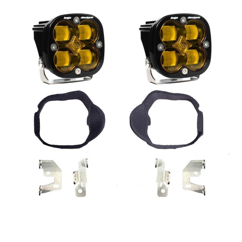 Load image into Gallery viewer, Baja Designs Fog Pocket Light Kit Squadron Series SAE Pattern Baja Amber Lens 448132
