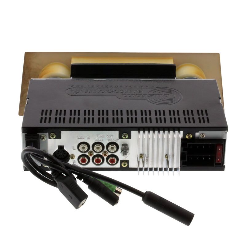 Load image into Gallery viewer, Custom Autosound 1968 Firebird 740 Premium Bluetooth Classic Car Stereo With Burlwood Bezel