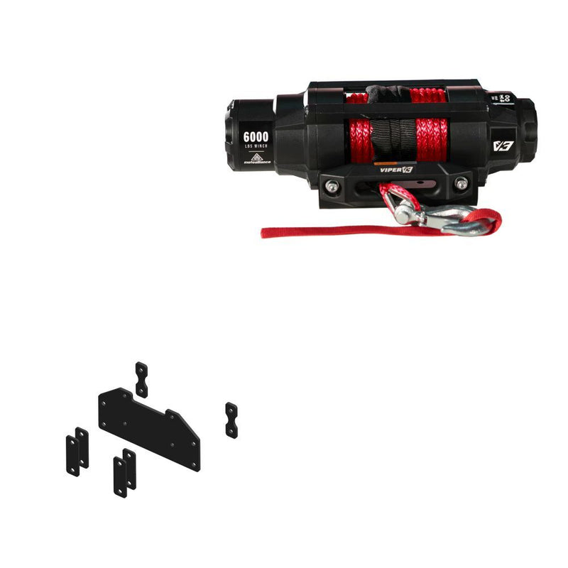 Load image into Gallery viewer, Viper 6000lbs V3 Winch Red Rope With Mount For CF Moto CFORCE 400 2012-2021