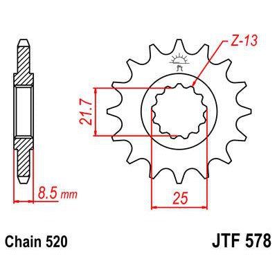 Load image into Gallery viewer, Front & Rear Sprocket Kit for YAMAHA SR500-520 Chain Conversion 91-00