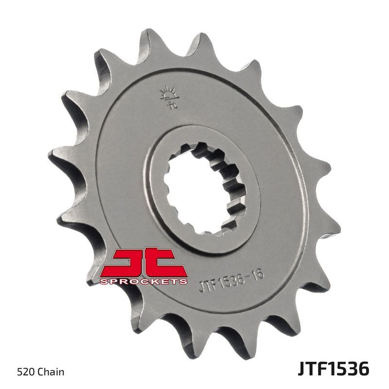 Load image into Gallery viewer, JT Sprockets Front Steel Countershaft Sprocket 15 Tooth 15T 520 Chain For Kawasaki Ninja ZX6R ZX636 40th Anniv KRF 2024 JTF1536.15