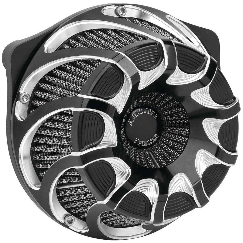 Load image into Gallery viewer, Arlen Ness Drift Inverted Black Air Cleaner 18-985
