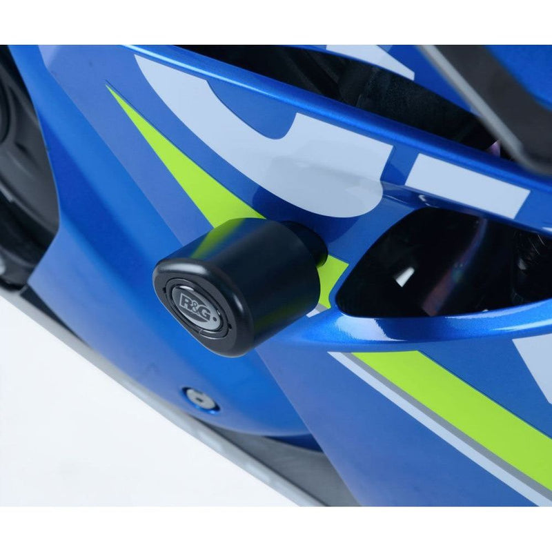 Load image into Gallery viewer, R&G Racing Black Aero Style Crash Protection Bobbins For 2017-2020 Suzuki GSXR1000