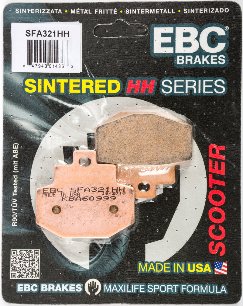 Load image into Gallery viewer, EBC 1 Pair SFA HH Series Scooter Sintered Brake Pads MPN SFA321HH