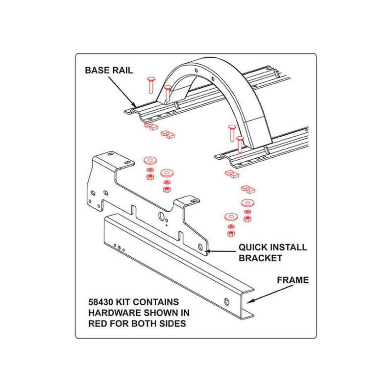 Load image into Gallery viewer, Fifth Wheel Rail Hardware Kit