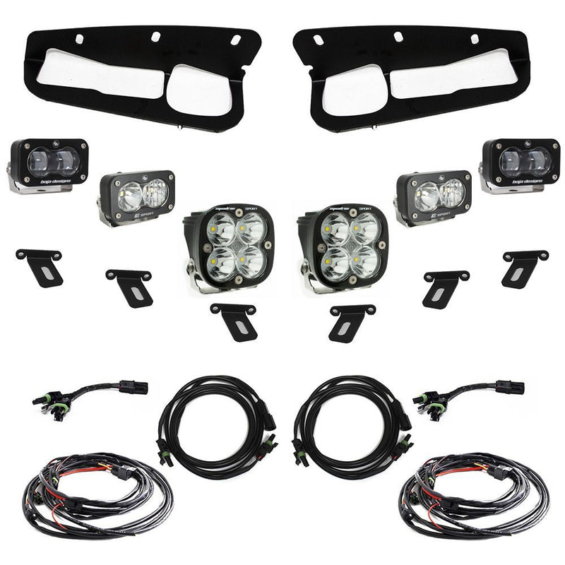 Load image into Gallery viewer, Baja Designs Fog Pocket Light Kit S2 SAE / Sportsman Series Multi Pattern Clear Lens Toggle Wiring 448174