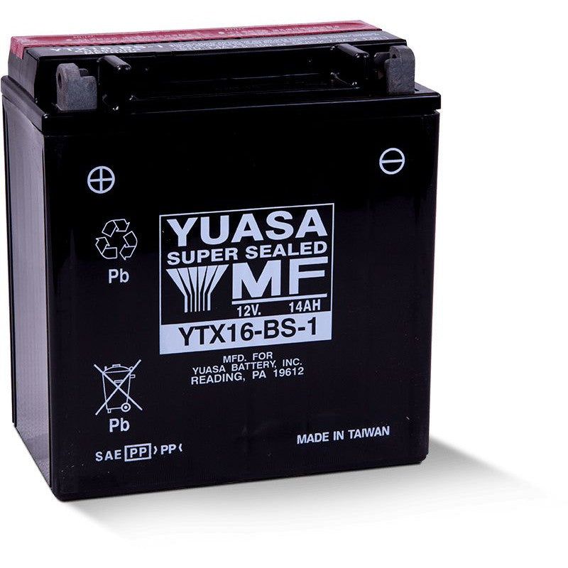 Load image into Gallery viewer, Yuasa Maintenance Free YTX16BS1 12 Volt Battery YUAM32X61
