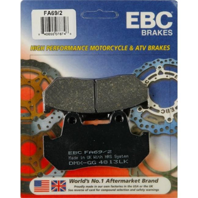 Load image into Gallery viewer, EBC Brake Pad Front Kit FA69/2 for Honda CB 750 Super Sport 1981-1982