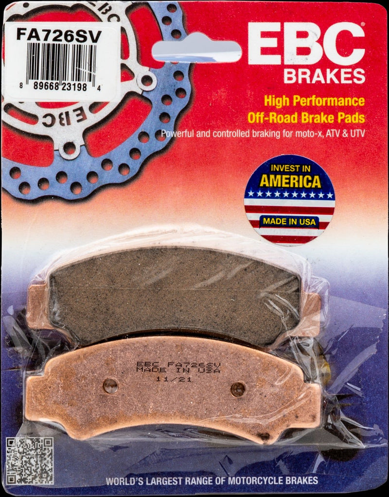 Load image into Gallery viewer, EBC 1 Pair SV Series Severe Duty Brake Pads MPN FA726SV