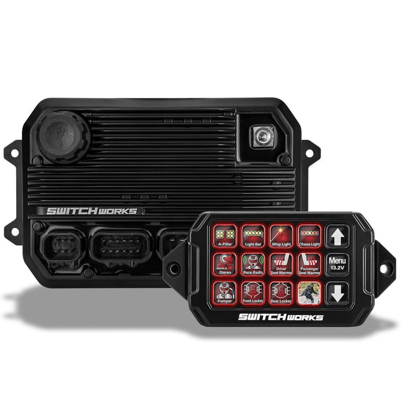 Load image into Gallery viewer, Switch Works Alpha12 Digital Smart Switcher with 12-Outputs and Rollcage Mount