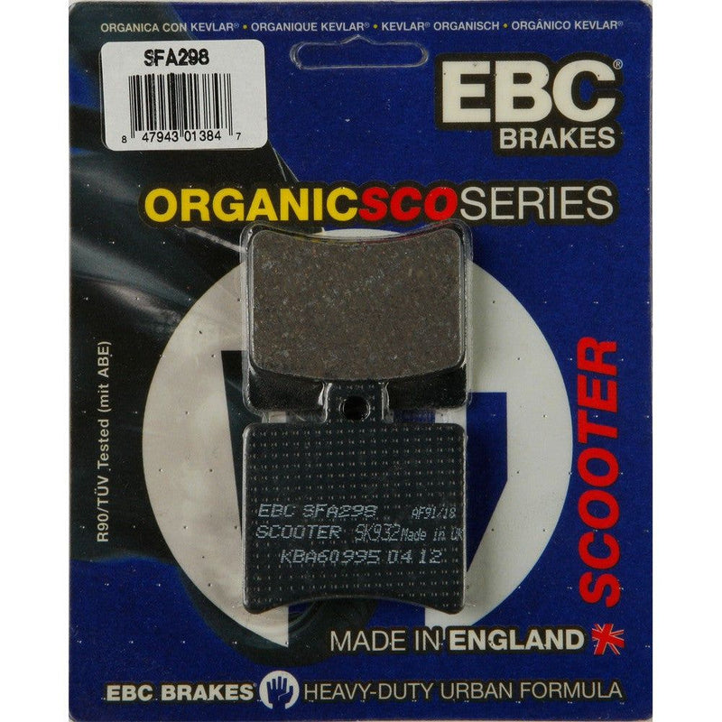 Load image into Gallery viewer, EBC 1 Pair Premium SFA Organic OE Replacement Brake Pads MPN SFA298