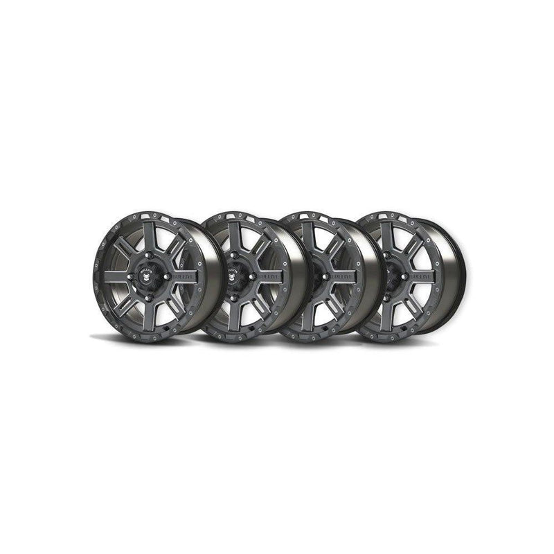 Load image into Gallery viewer, Bullite Set of 4 Lancer Wheel 15X7.0 Black 4/137 5+2