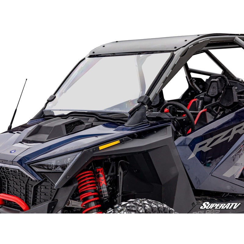 Load image into Gallery viewer, SuperATV Polaris RZR Pro R Scratch-Resistant Full Windshield WS-P-PROR4-70