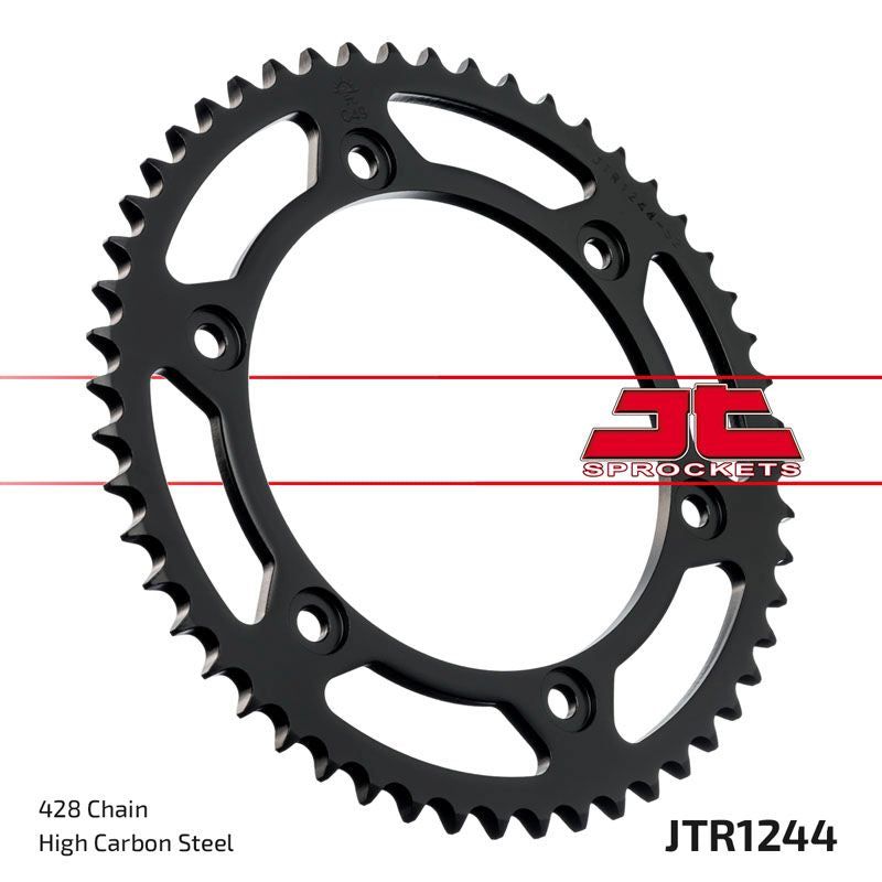 Load image into Gallery viewer, JT Sprockets Rear Steel Sprocket 54 Tooth 54T 428 Chain JTR1244.54