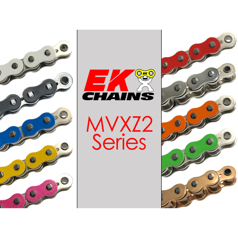 Load image into Gallery viewer, EK 520-MVXZ2 MX Motorcycle Drive Chain (Specify Links and Color) Rivet Master Link