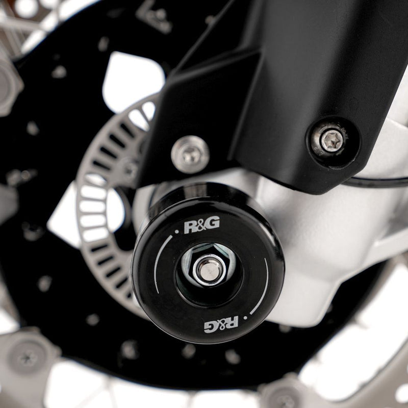 Load image into Gallery viewer, R&G Racing Black Fork Protectors For 2018-2024 BMW F700GS